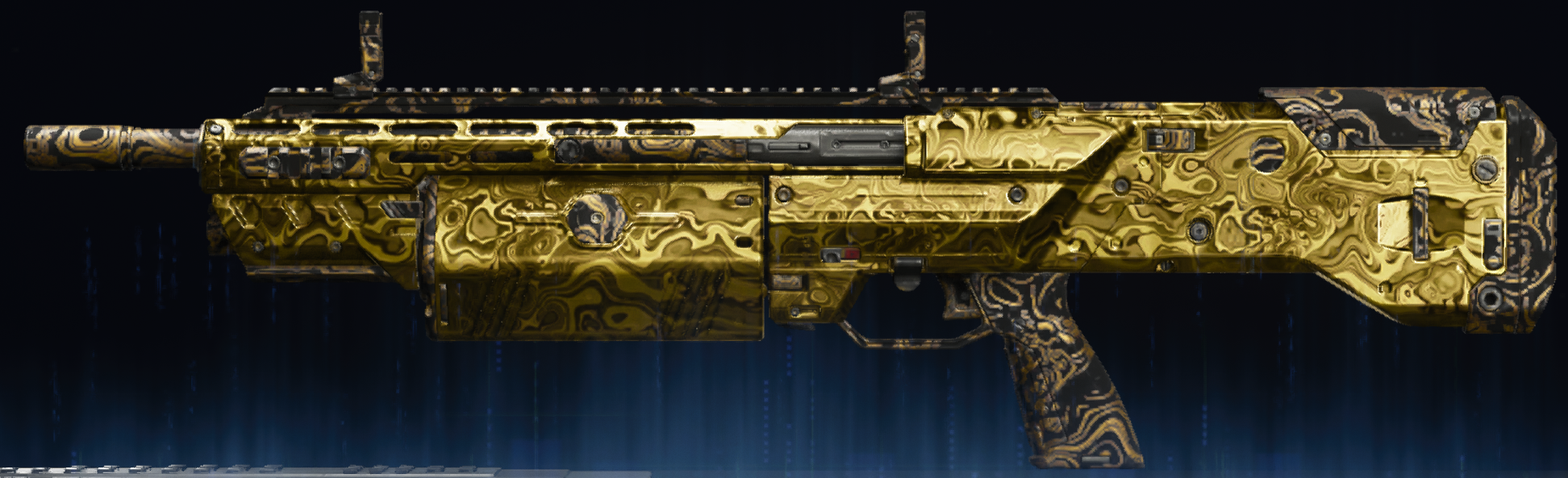 Rendu du camouflage Damas doré sur Echo 12